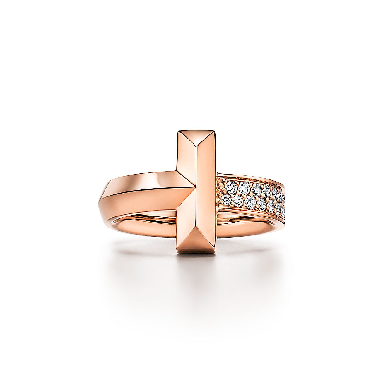 18K Tiffany T1 Diamonds Ring