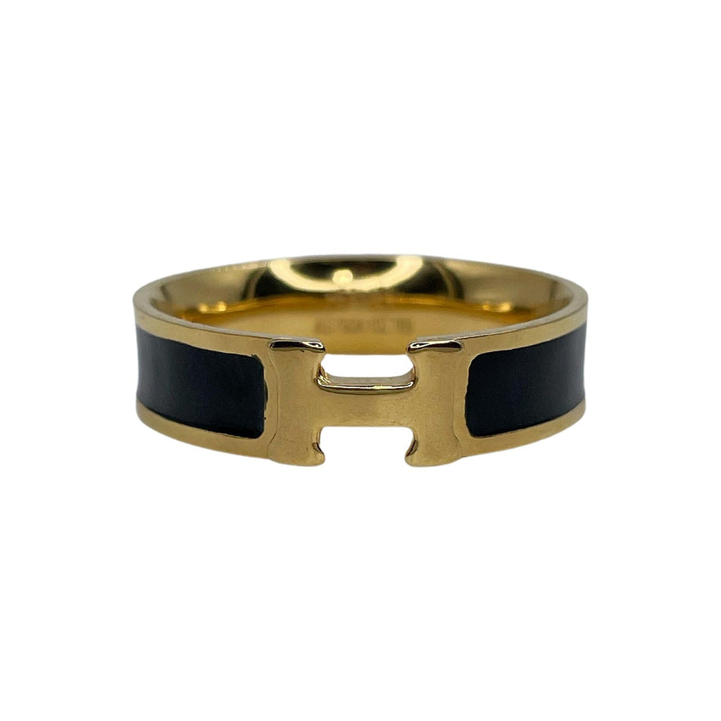 18K Vintage Clic Hermes Ring