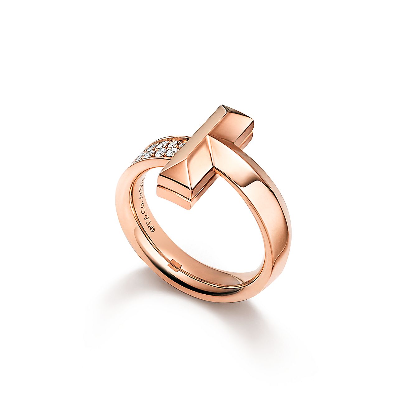 18K Tiffany T1 Diamonds Ring