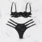 Floral Lace Lingerie Set â€?Unlined Half Cup Bra & Brief