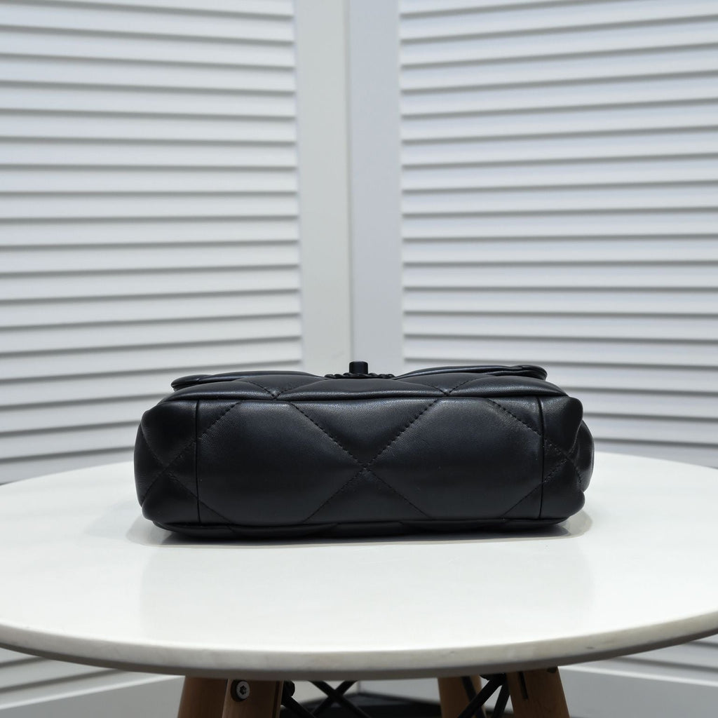 CHANEL 19 FLAP BAG 26CM ALL BLACK