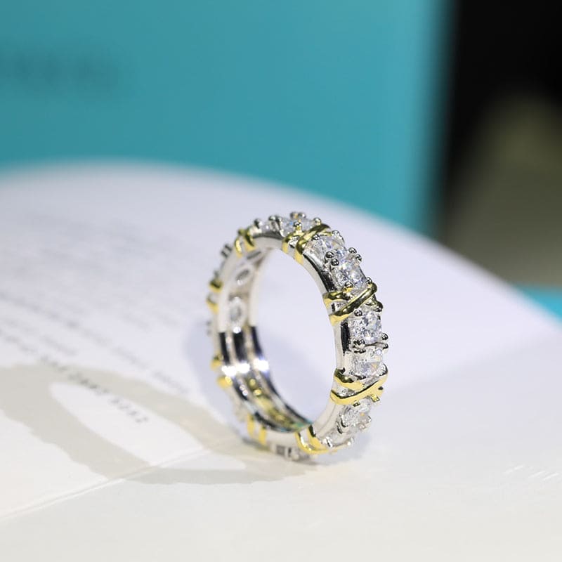 18K Tiffany Schlumberger Eighteen Stone Ring