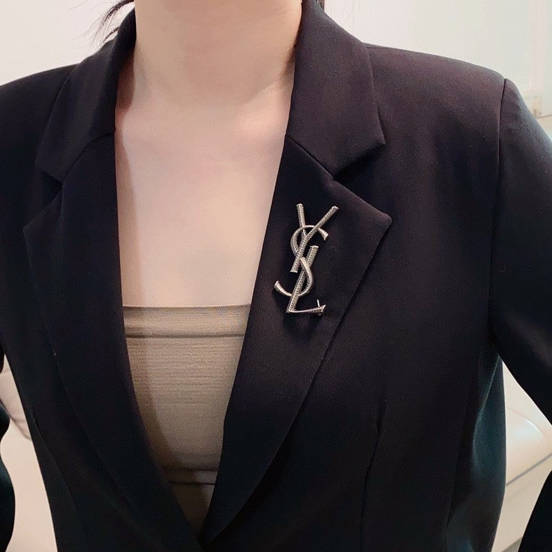 18K YSL Three Color Brooch