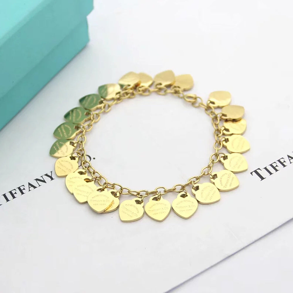 18K Tiffany Heart Tag Bracelet