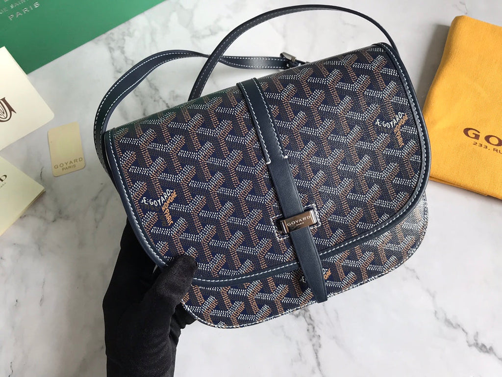 BELVEDERE PM BAG 21CM NAVY BLUE CANVAS